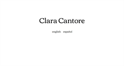 Desktop Screenshot of claracantore.com