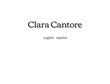 Tablet Screenshot of claracantore.com